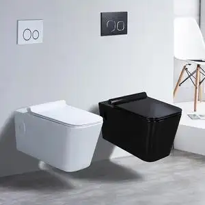 德国duravit杜拉维特挂墙坐便器 墙排壁挂式马桶黑色挂壁座便 同