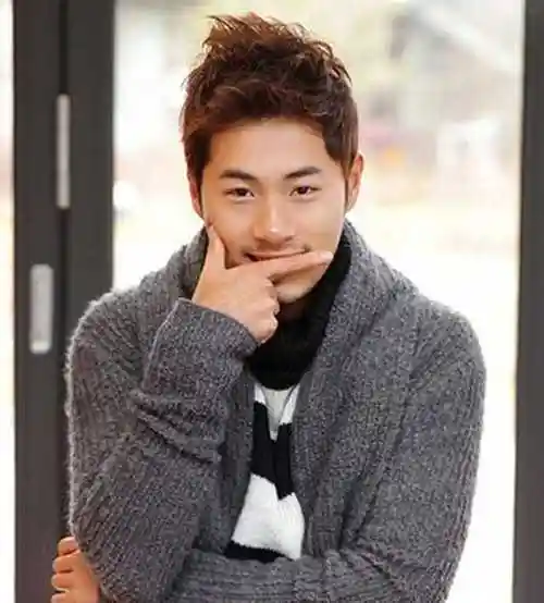 帅气男士短烫发个性范男生烟花烫发型设计