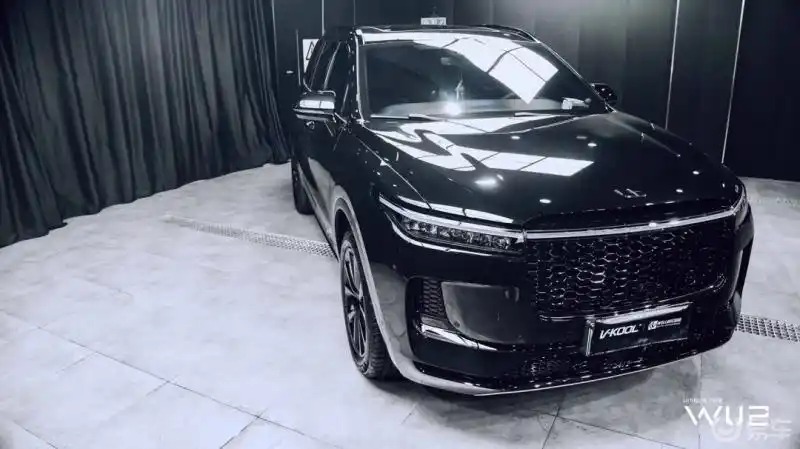 黑武士奶爸,理想one贴车衣 亮条贴黑