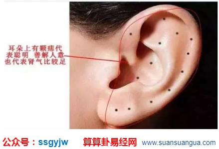 耳垂痣耳垂上有痣是仙女投胎的标志,千万不要随便祛掉,不然会影响福气