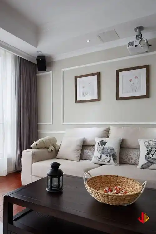 闵行区万科城市花园100平现代简约风格三室户装修效果图