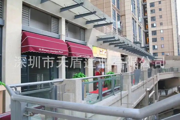 咖啡店商业街别墅区装饰美观时尚造型新颖法式伸缩电动遮阳雨棚