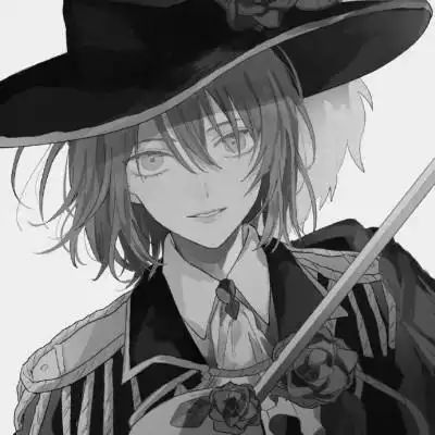 男生头像黑白二次元