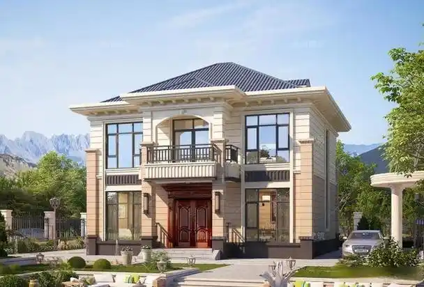 11款二层农村自建房面积适中造价经济外观大气又好看