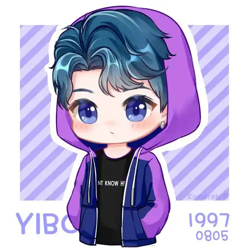 ♥︎王一博q版 手绘 ♥︎︎ ︎ (୨୧•͈… -