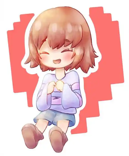 undertale传说之下精美人物图包frisk篇