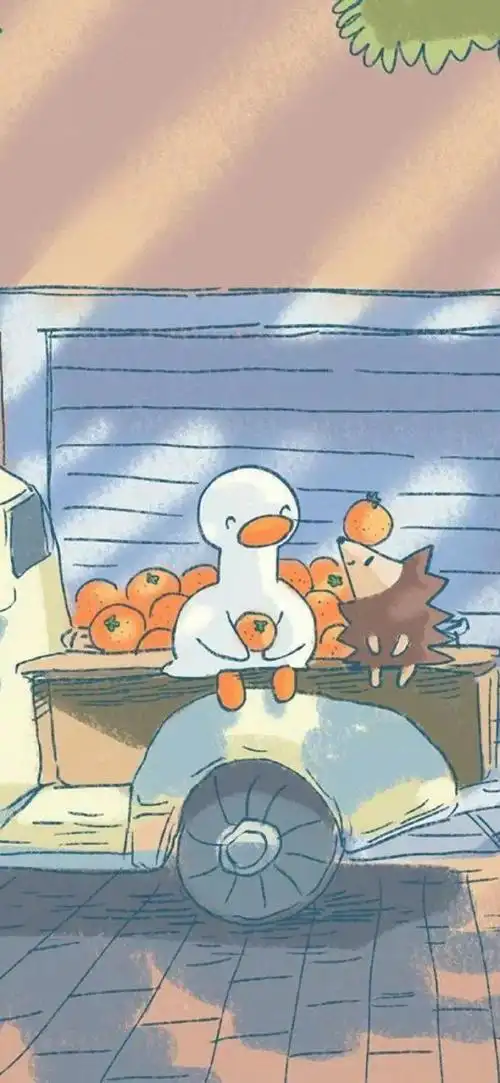 动物插画 | 超级可爱的鸭鸭,鸭鸭真的太可爱了叭