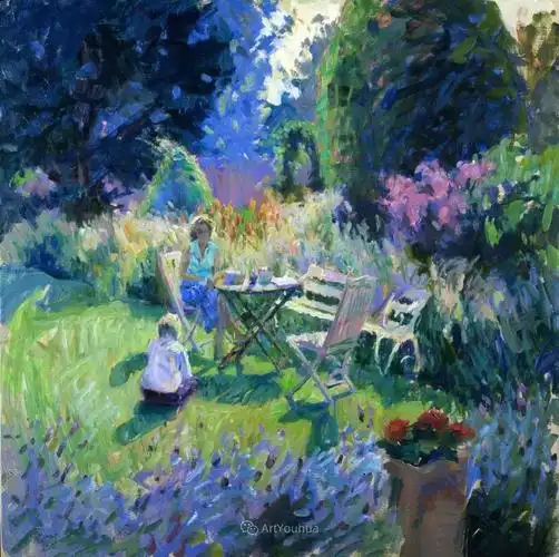 色彩和阳光的交响曲英国著名浪漫主义画家雨果格伦维尔150幅