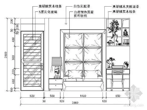 [分享]卧室立面设计资料下载