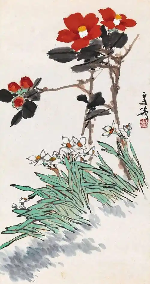 国画教程老年人的最爱轻松学画写意水仙花