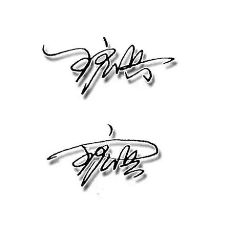 签名设计一笔签教写王宏兵