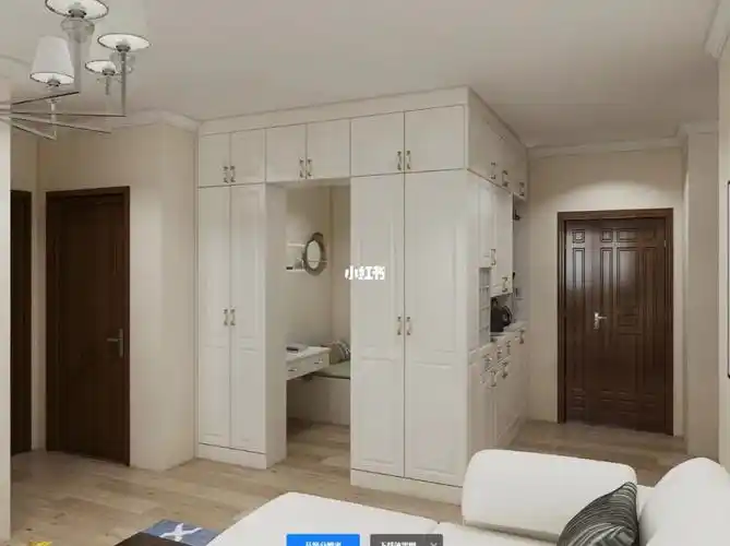 纠结好久,决定把餐厅改成侧卧室,多加一间房,就是房间没有窗户,客厅的