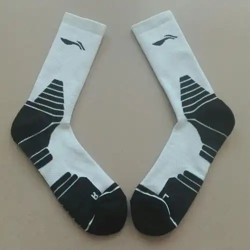 内部渠道 李宁赞助cba联赛2018全明星赛篮球袜子精英袜高帮毛巾底