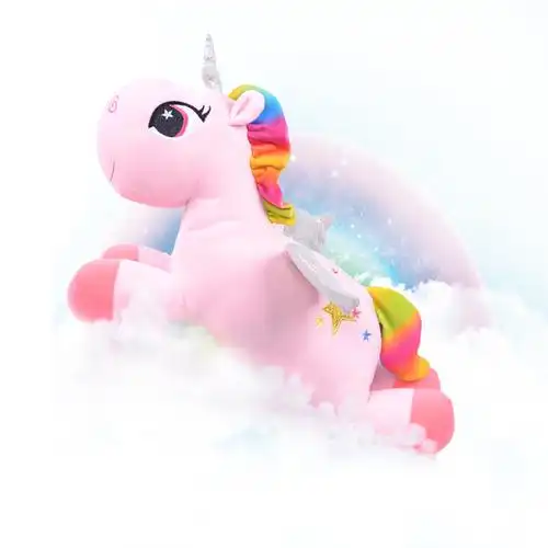 创意可爱独角兽飞马毛绒玩具女公仔