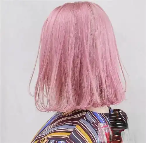 【图】粉色发色适合什么发型 樱花粉少女粉短发_时尚发型_发藏网