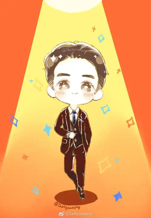 张艺兴动漫卡通手绘crtastysweety微博