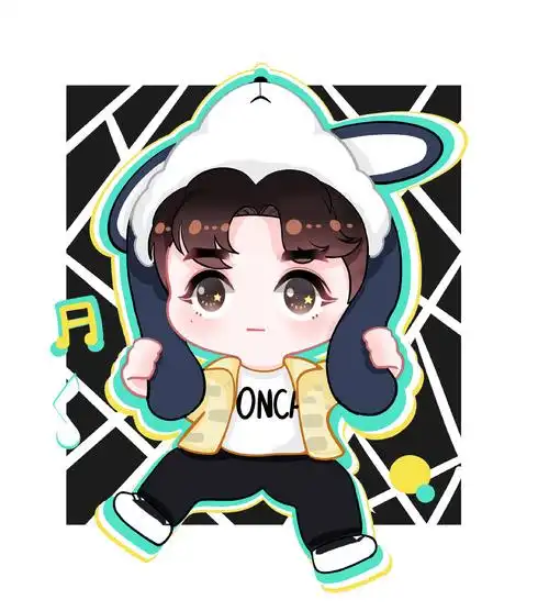 王一博这就是街舞q版绘制