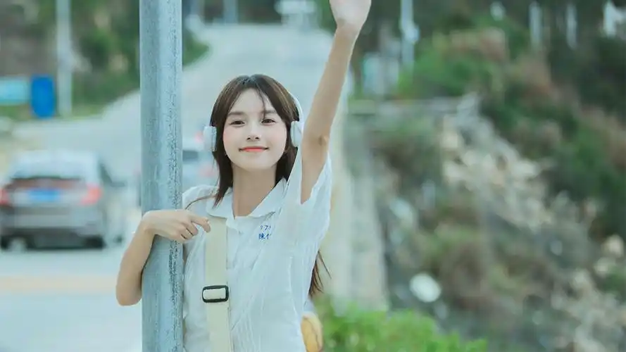 甜美可爱的纯真抖音最火女生背景图-美女壁纸 - 壁纸之家