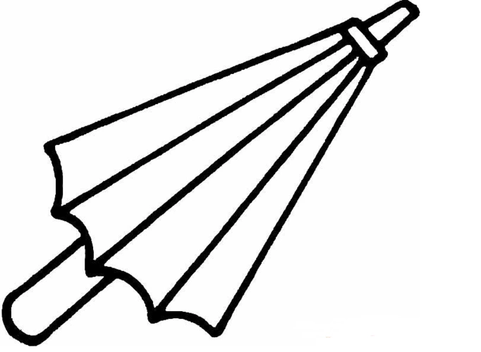 怎么教孩子画漂亮的雨伞雨伞简笔画教程及图片