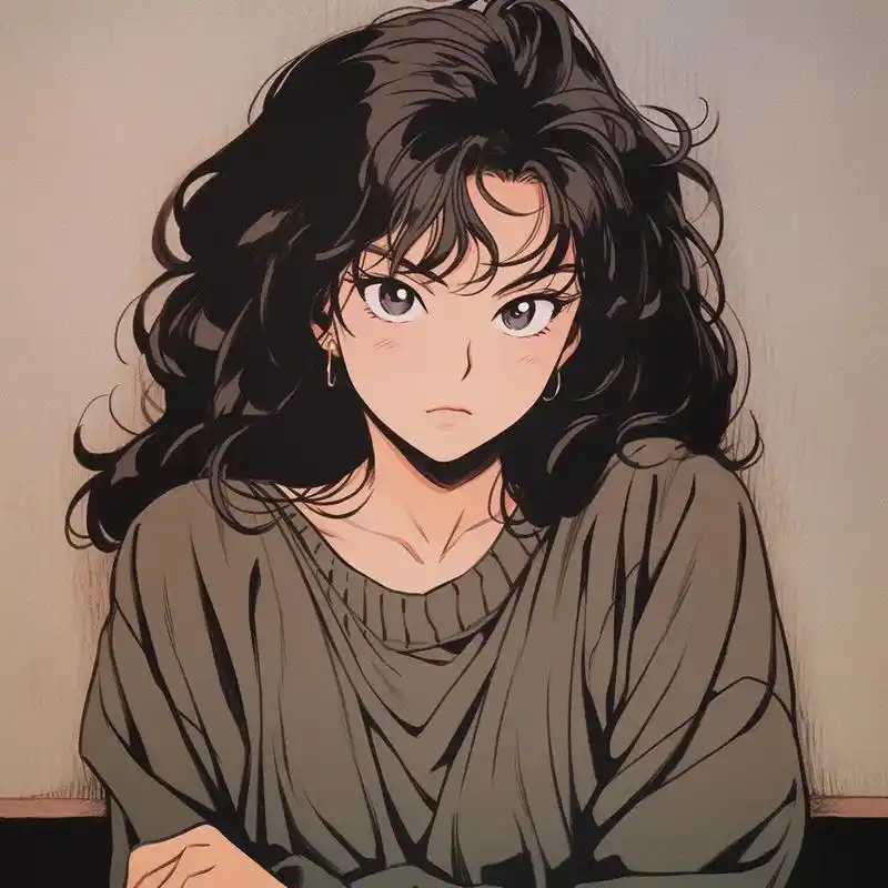 美式复古旧日漫#优质头像 #动漫女头 #美出高 - 抖音