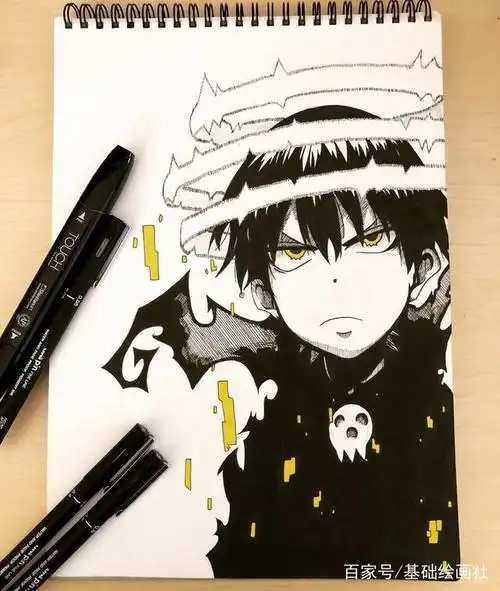 黑色炫酷动漫手绘系列,强烈的视觉效果你值得拥有