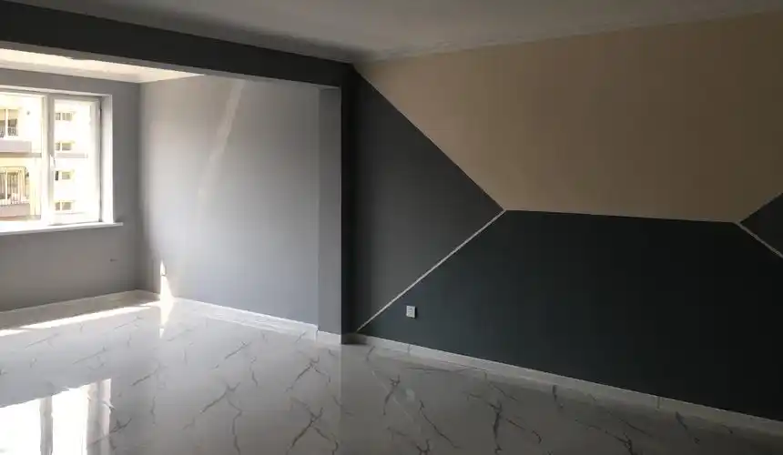 昏暗老房增加双倍采光,撞色墙面很前卫