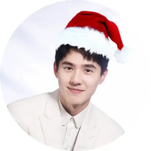 刘昊然超话|#刘昊然代言必胜客#90|圣诞大头(不是)圣诞头像