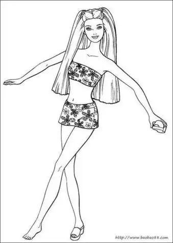 成人女孩简笔画