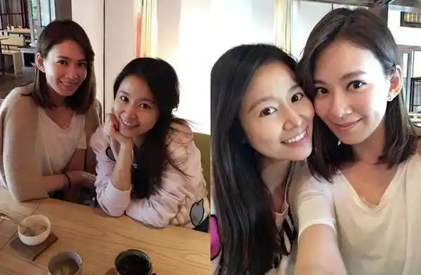 林心如近照曝光 挺孕肚与闺蜜聚会素颜超美(图)