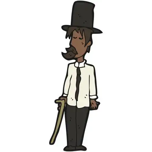 凌乱的绅士卡通,凌乱的绅士卡通