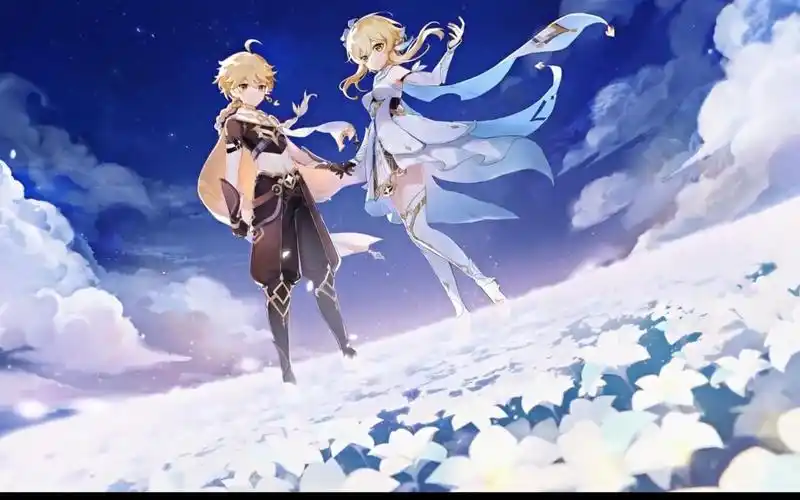 【原神 空x荧】"我处世间妙阁,奏起路途洒脱"