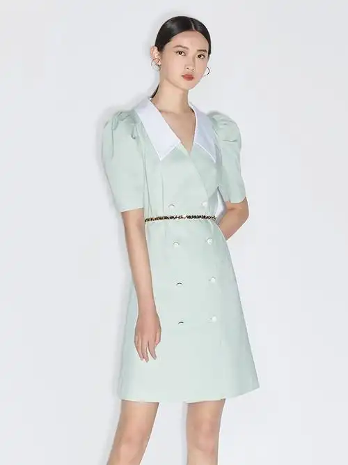 职场适合穿什么连衣裙?薄荷色显白吗?