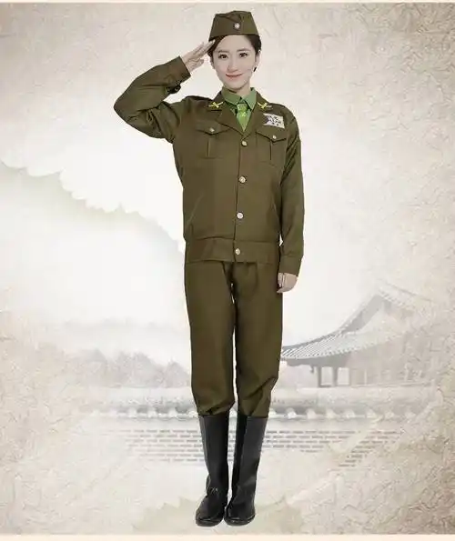 民国军装国民党披风美式军装国军军装军官表演服国军军装演出服装