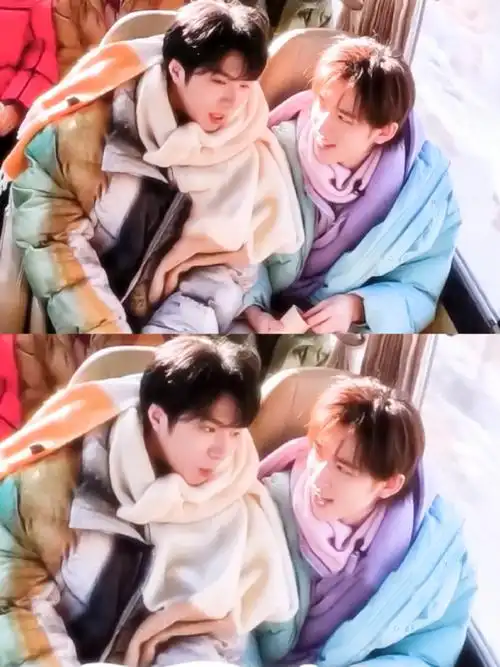 宋亚轩刘耀文一起逛超市