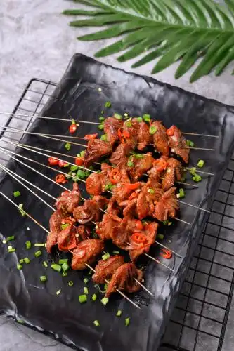 炭烤鸡胗 烤 烧烤