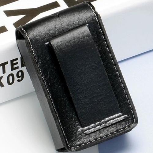 头层皮质折叠眼镜盒磁扣ins防压便携老花眼镜盒可穿皮带眼镜袋