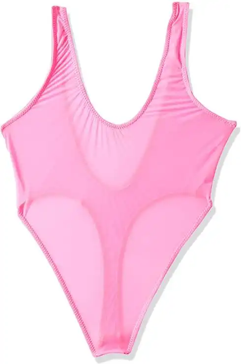 la-pomme 紧身衣 超薄 透明感 伸缩面料 高开叉 丁