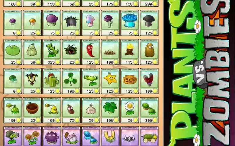 植物大战僵尸一代 全植物欣赏 plants vs. zombies 植物图鉴