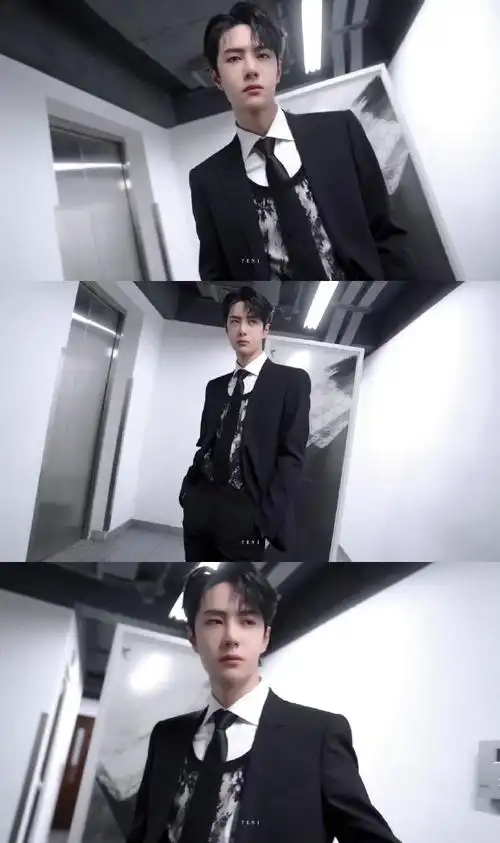 王一博#王一博西装的神@uniq-王一博