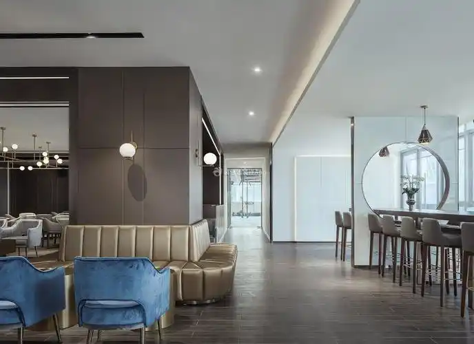 成都轻奢风休闲会所内部装修效果图