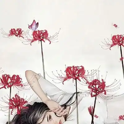 彼岸花头像女生唯美图片彼岸花系列冷酷女孩