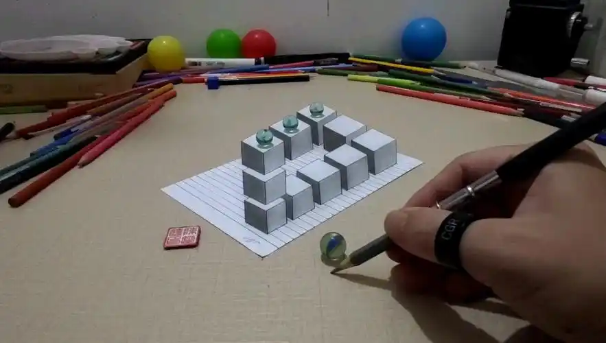 教你画裸眼3d立体,你要的详细教程来了