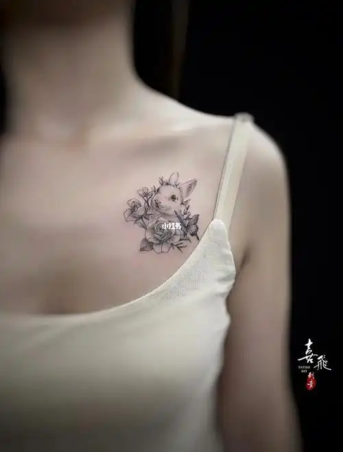 小兔子纹身
