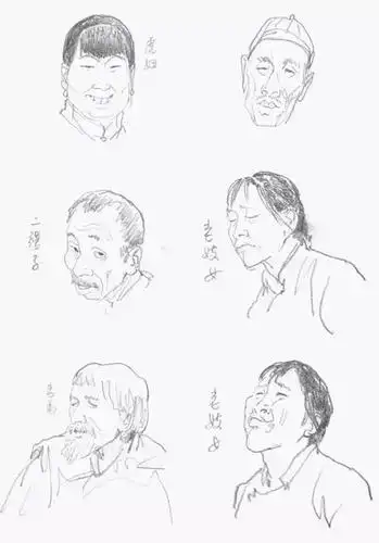 骆驼祥子中人物简笔画