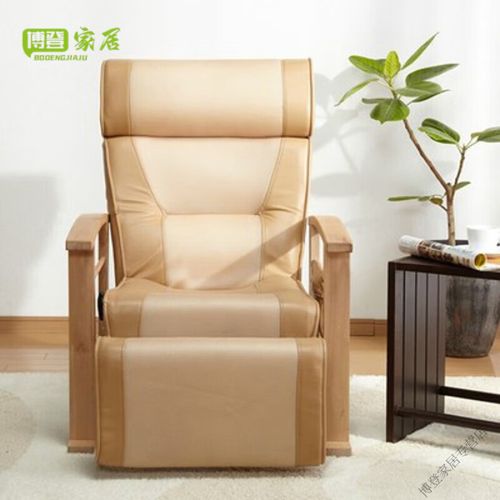 家小优老人沙发可坐可躺多功能卧室老人沙发单椅家用休闲原木扶手靠背