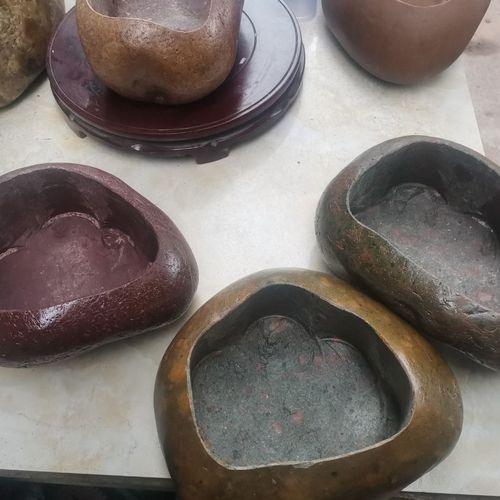 鹅卵石花盆,石头花盆,水培盆,鱼缸,工艺品及摆件. 4020