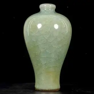 宋瓷 古董古玩收藏真品包老保真瓷器 宋官窑冰片纹梅瓶