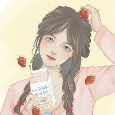 手绘动漫女头像,ins唯美好看插画系列的-卡通头像