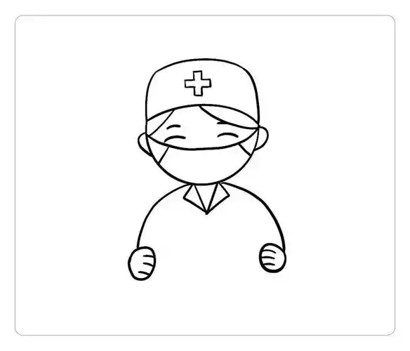 2022最新简笔画医生 人物简笔画医生 - 水彩迷