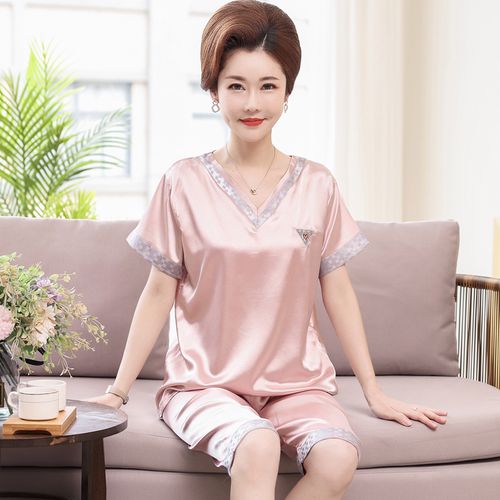 女装真丝桑蚕丝香云纱职业棉麻妈妈夏装潮牌洋气减龄时尚已售300￥78